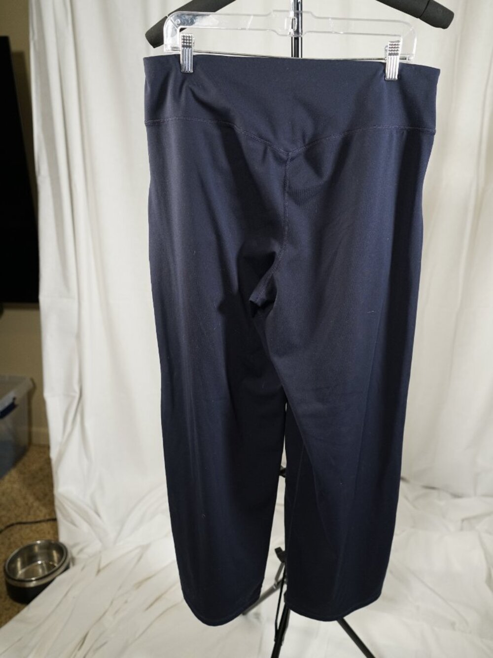 Promover Navy Active Pants XXL Wide Waistband Pocketed Yoga Pants - Picture 3 of 6
